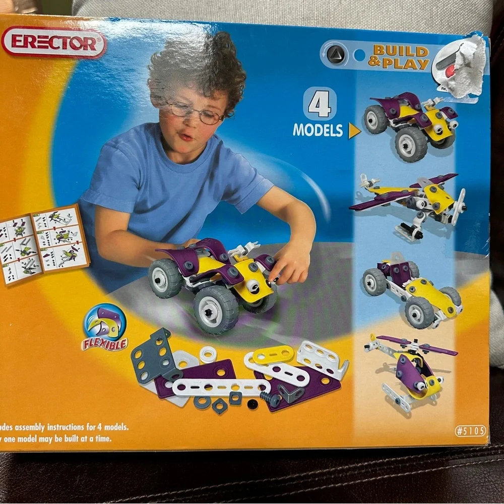 NEW Erector Build & Play: 4-in-1 Flexible Building Toy for Kids. Fast Shipping.‎